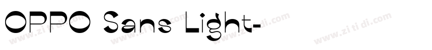 OPPO Sans Light字体转换
